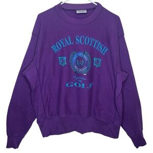 Vintage Cable Sportswear Royal Scottish Golf Crewneck